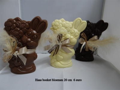 Haas boeket bloemen 20cm: 6€
