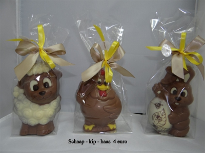 Schaap - kip - haas: 4€