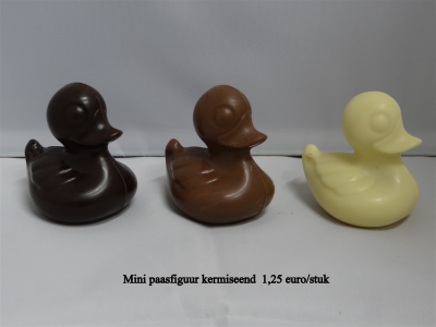 Mini paasfiguur kermiseend 1,25€/stuk